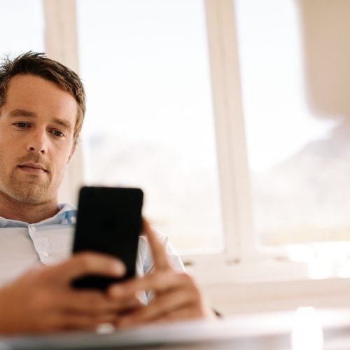 business man on his phone